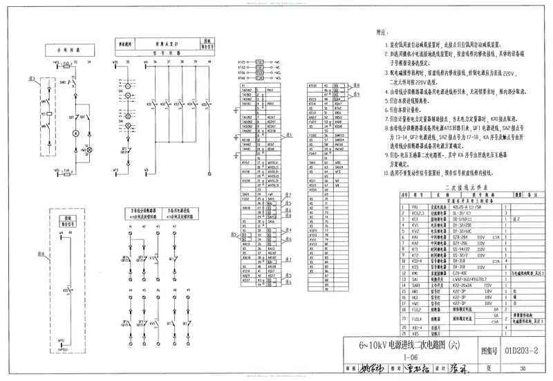 01D203-26～10千伏配电所二次接线(直流操作部分) 预览图