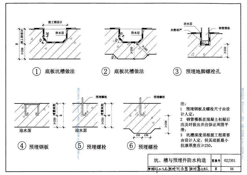 02J301_地下建筑防水构造 预览图