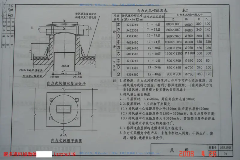 川02J902住宅厨房卫生间变压式排风道图集(II型) 预览图