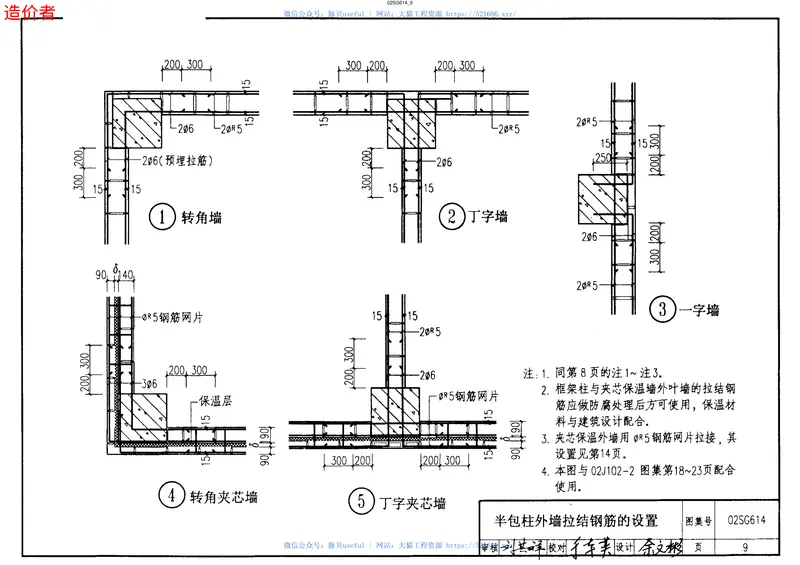02SG614_框架结构填充小型空心砌块墙体结构构造 预览图