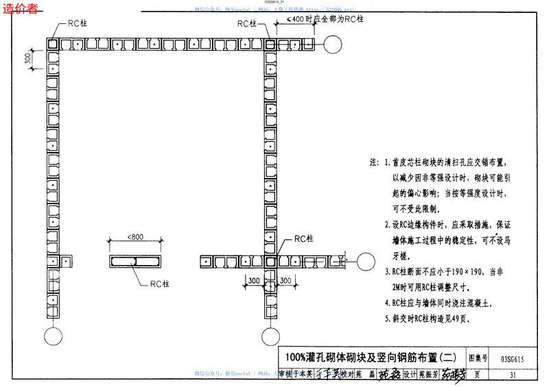 03SG615(配筋混凝土砌块砌体建筑结构构造) 预览图