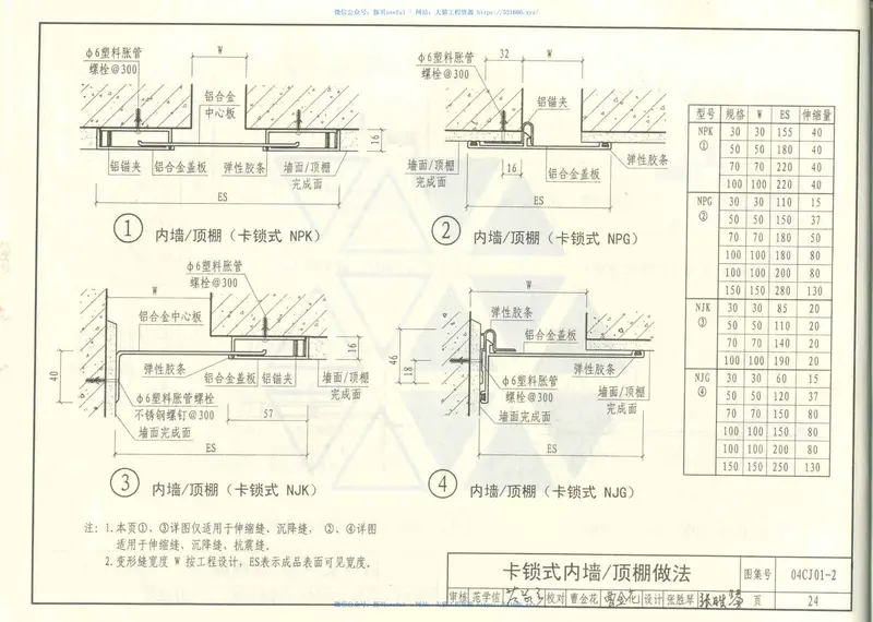 04CJ01-2变形缝建筑构造（二） 预览图