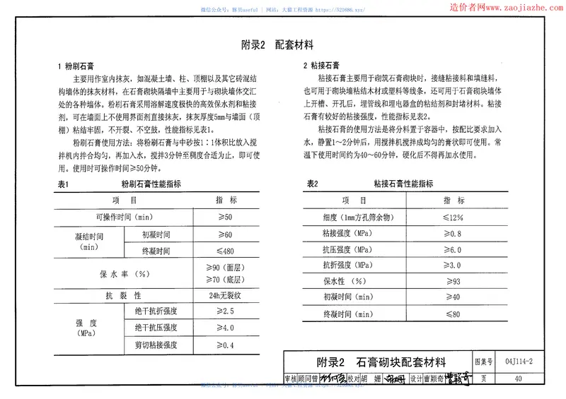 04J114-2石膏砌块内隔墙图集 预览图