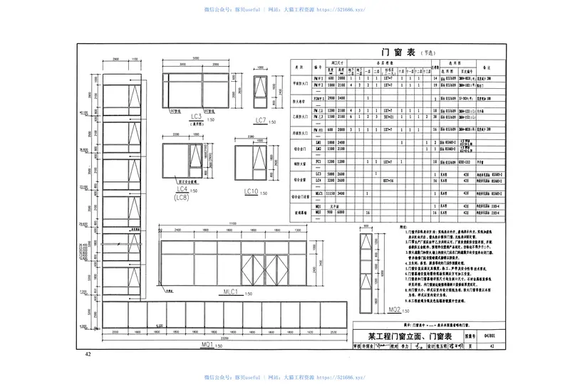 民用建筑施工图设计深度图样04J801(PDF53页) 预览图