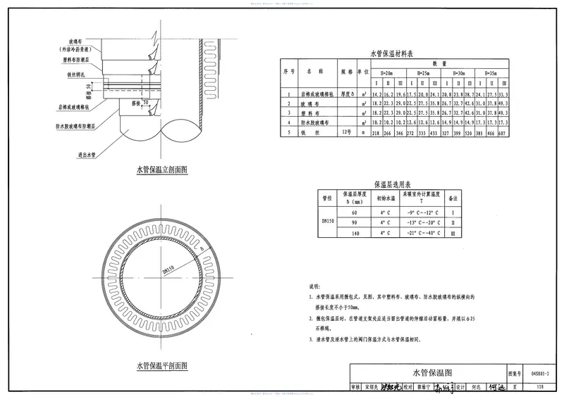 04S801-1钢筋混凝土倒锥壳保温水塔(50m3、100m3) 预览图