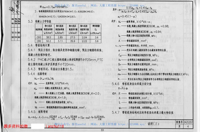 预应力混凝土桩图籍04ZG207（中南标） 预览图