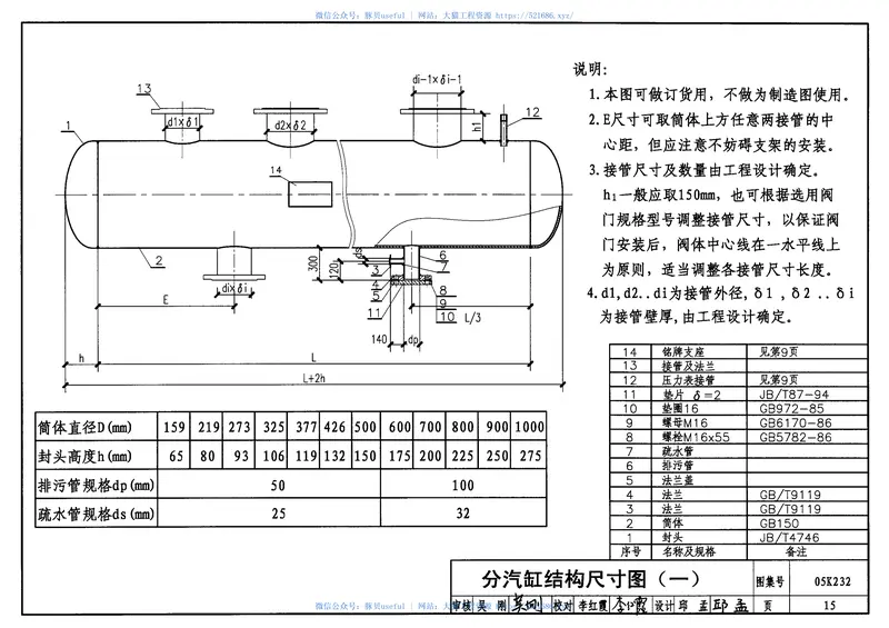 05K232分(集)水器分汽缸 预览图