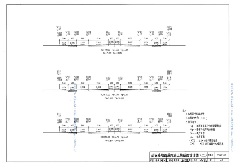 05MR102城市道路-立体交叉施工图设计深度图样 预览图