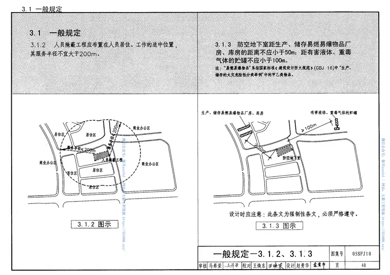 05SFJ10《人民防空地下室设计规范》图示建筑专业 预览图