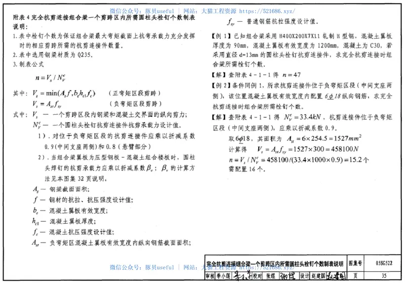 05SG522钢与混凝土组合楼(屋)盖结构构造 预览图