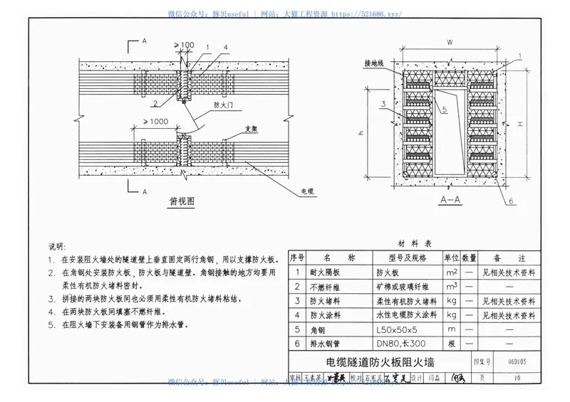 06D105电缆防火阻燃设计与施工 预览图