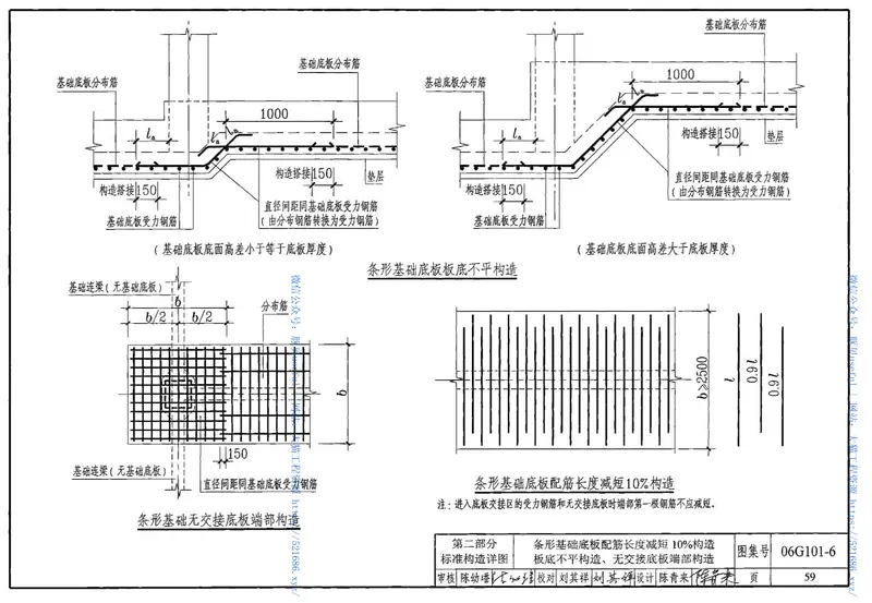 06G101-6混凝土结构施工图平面整体表示方法制图规则和构造详图（独立基础、条形基础、桩基承台） 预览图