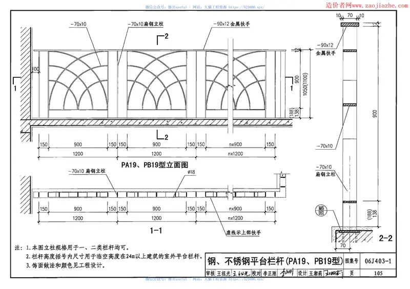 06J403-1楼梯、栏杆、栏板图集 预览图