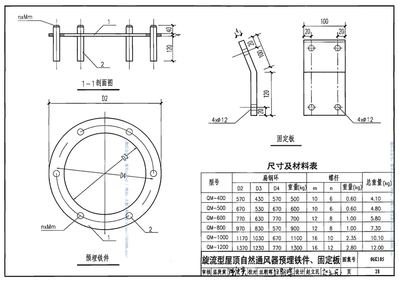 06K105屋顶自然通风器选用与安装 预览图