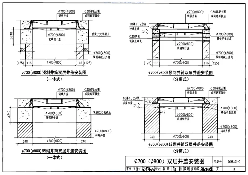 06MS201-7双层井盖 预览图