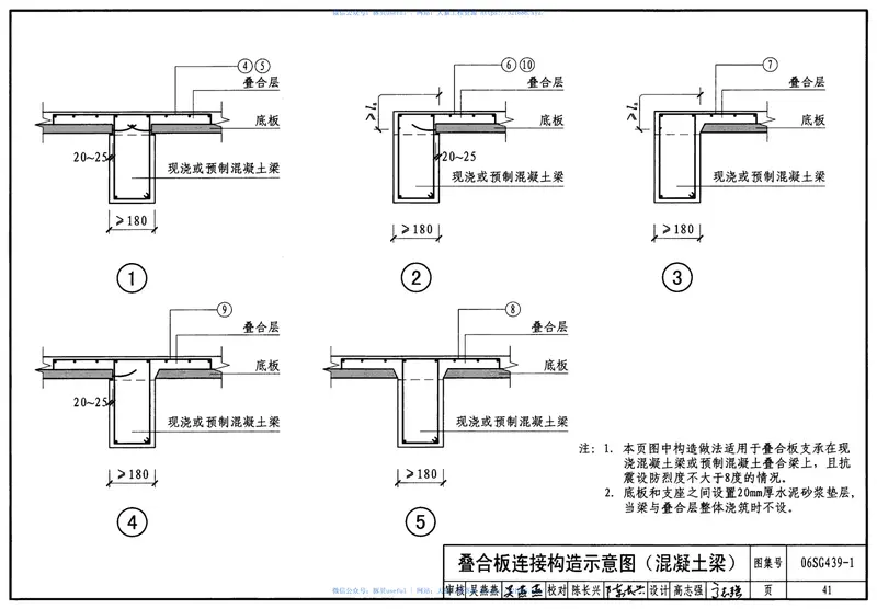 06SG439-1预应力混凝土叠合板(50mm、60mm实心底板) 预览图