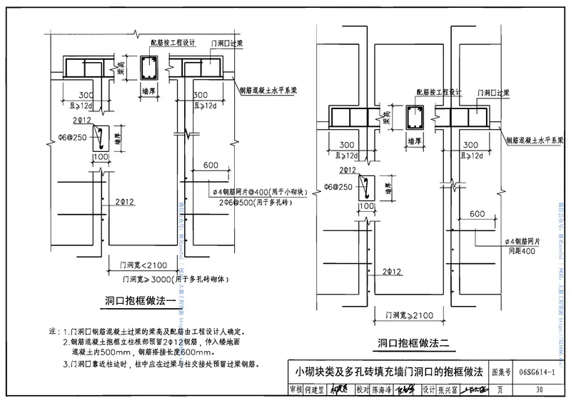 06SG614-1_砌体填充墙结构构造 预览图