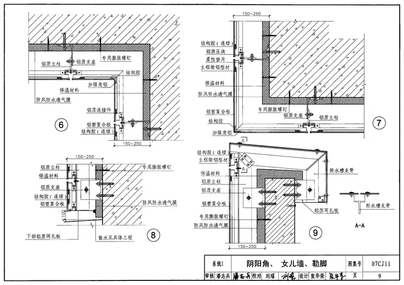07CJ11铝塑复合板幕墙建筑构造-“加铝”开放式幕墙系统 预览图
