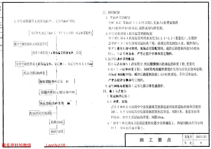 川07J123--中空玻化微珠无机保温砂浆构造+PDF 预览图