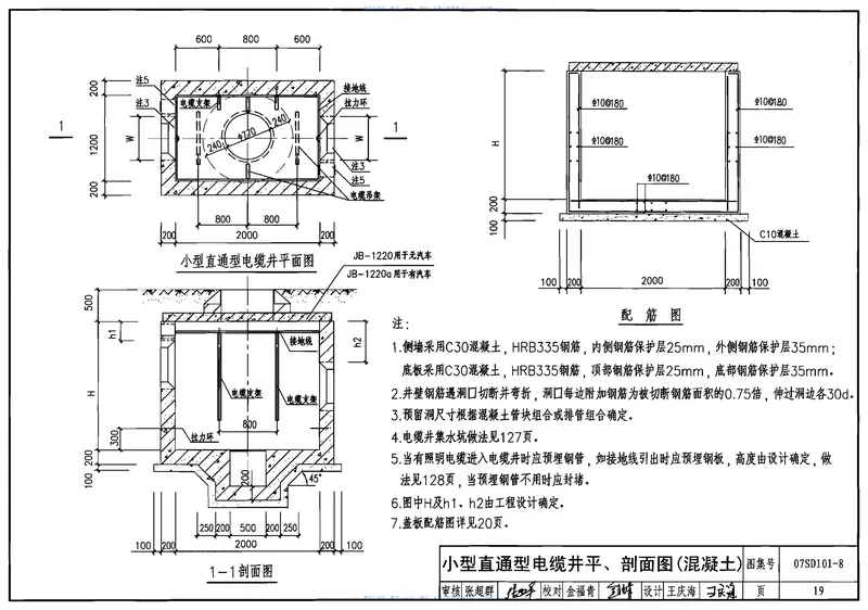 07SD101-8电力电缆井设计与安装 预览图