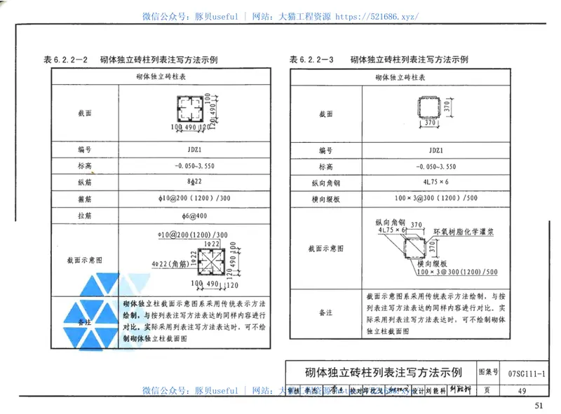 07SG111-1建筑结构加固施工图设计表示方法 预览图