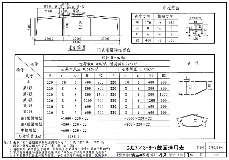 07SG518-4多跨门式刚架轻型房屋钢结构(无吊车) 预览图