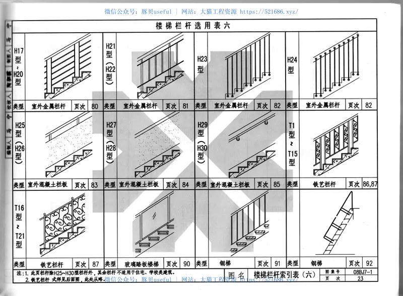 08BJ7-2(88J)钢梯(2006)003 预览图
