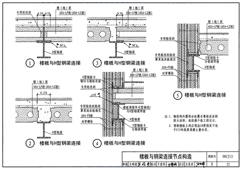 08CJ13钢结构镶嵌ASA板节能建筑构造 预览图
