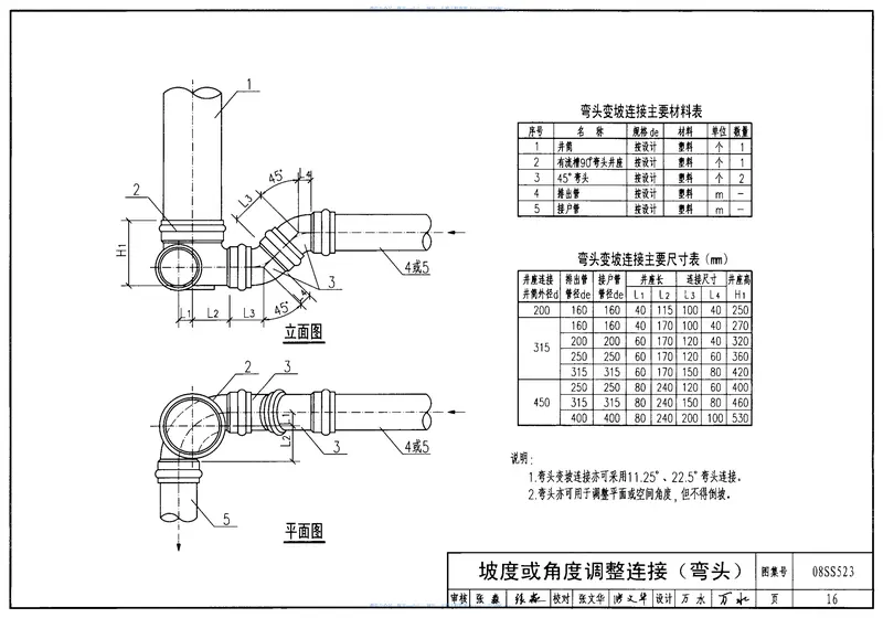 08S523建筑小区塑料排水检查井 预览图