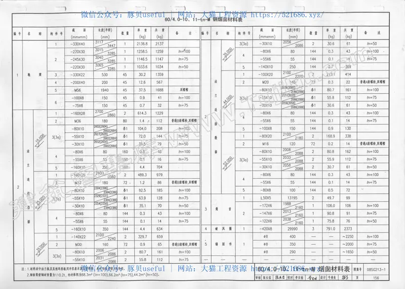 08SG213-1钢烟囱(自立式30-60M) 预览图