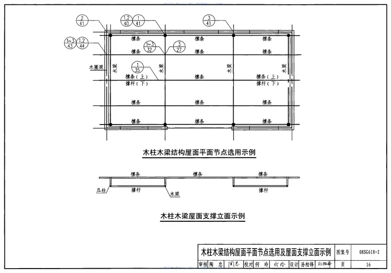 08SG618-2农村民宅抗震构造详图(木结构房屋) 预览图