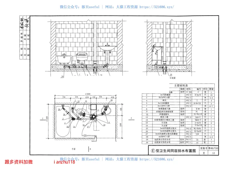 粤08ST202住宅卫生间同层排水(TTC型) 预览图