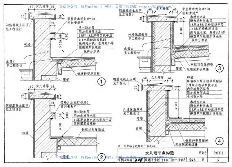 09CJ18钢框轻型屋面板 预览图