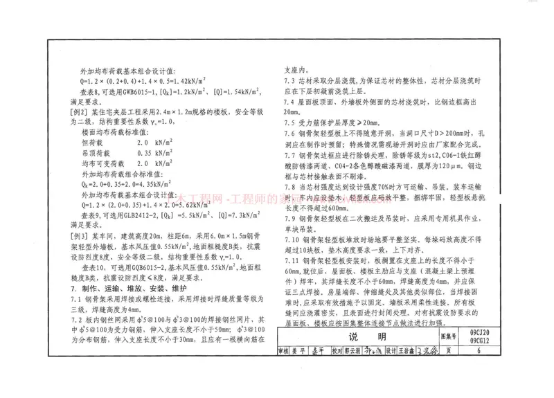 09CJ2009CG12钢骨架轻型板 预览图