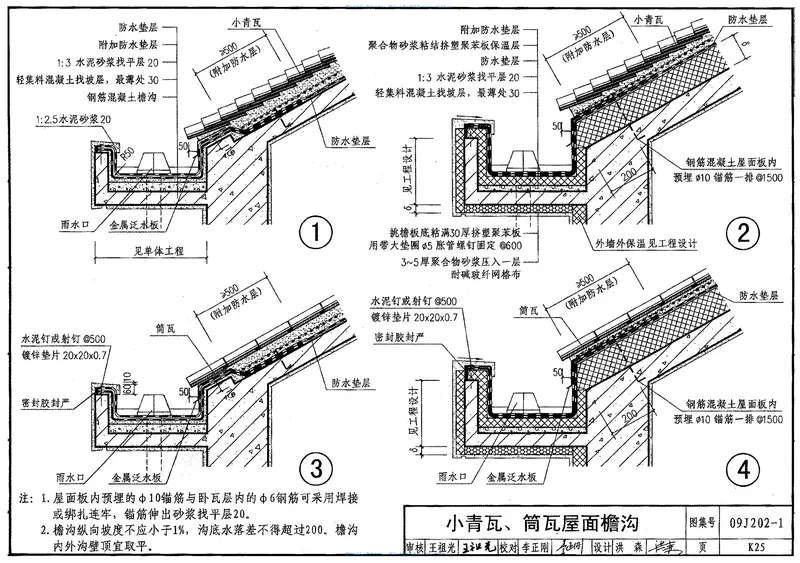 09J202-1坡屋面建筑构造(一) 预览图