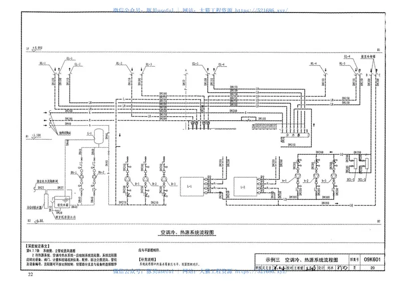 09K601民用建筑工程暖通空调及动力施工图设计深度图样 预览图