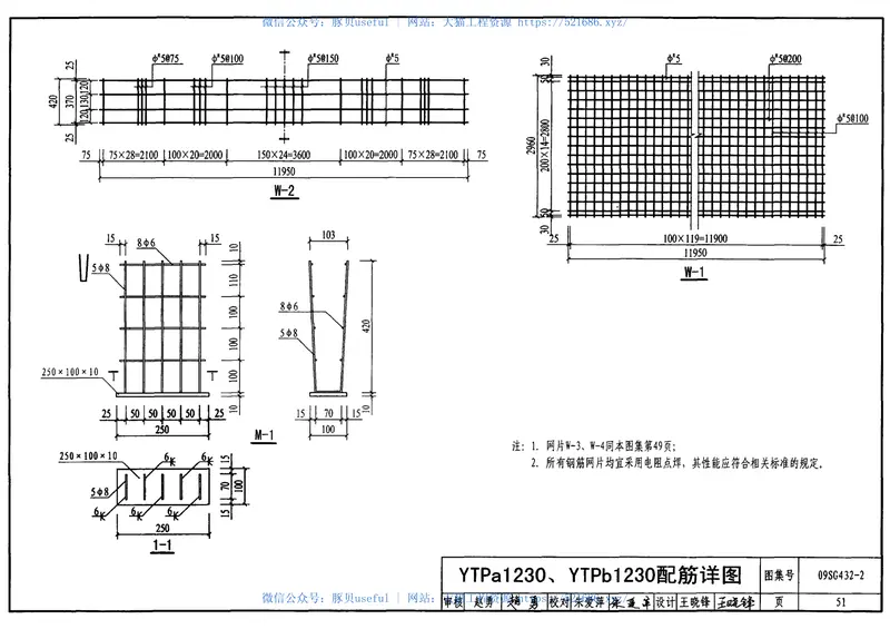09SG432-2预应力混凝土双T板(平板,宽度2.0m、2.4m、3.0m) 预览图