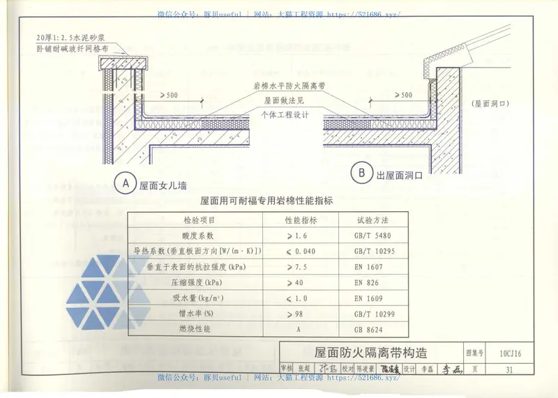 10CJ16挤塑聚苯乙烯泡沫塑料板保温系统建筑构造 预览图