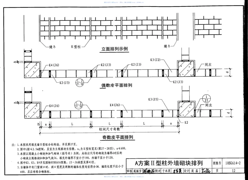 10SG614-2砌体填充墙构造详图(二)(与主体结构柔性连接) 预览图