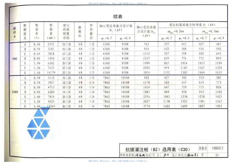 10SG813钢筋混凝土灌注桩 预览图