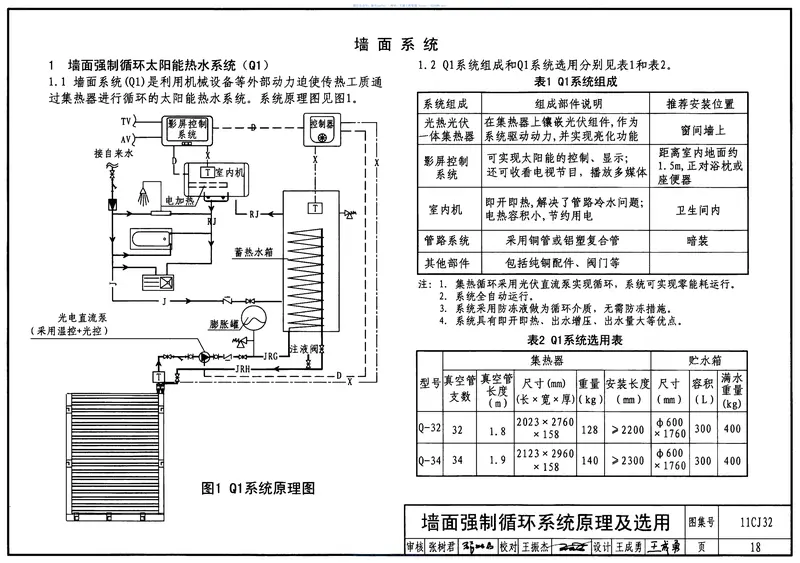 11CJ32住宅太阳能热水系统选用及安装 预览图