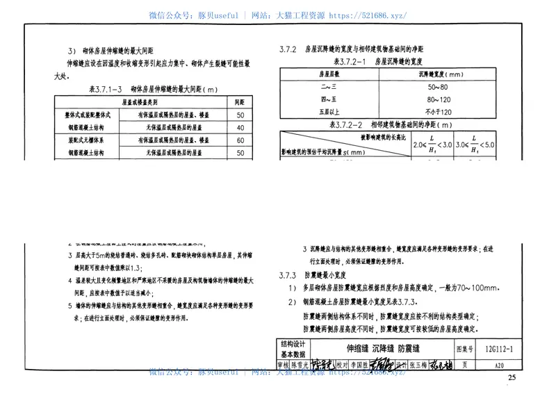 12G112-1建筑结构设计常用数据(含更正说明) 预览图