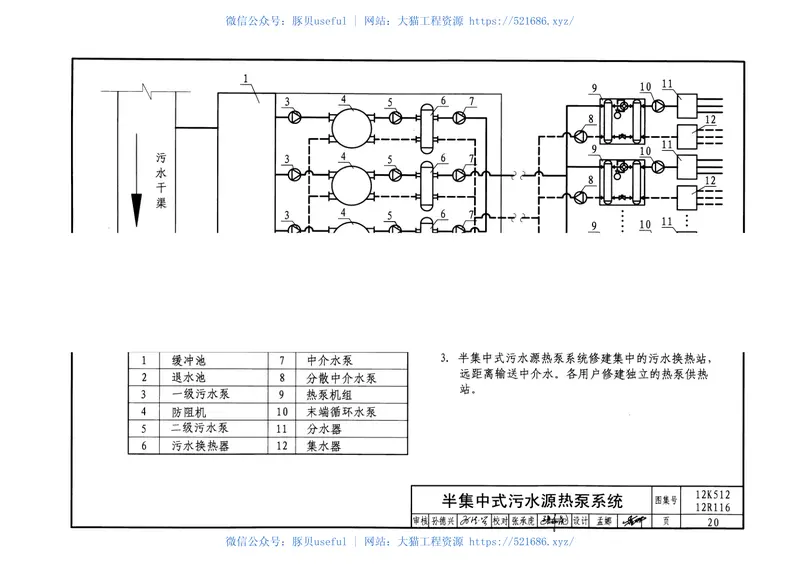 12K512污水源热泵系统设计与安装 预览图