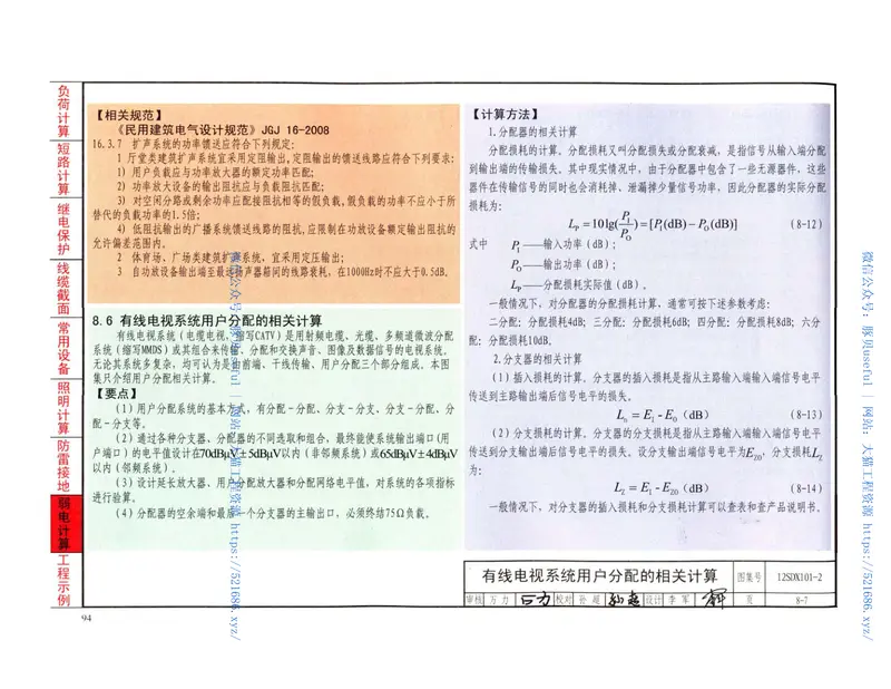 12SDX101-2民用建筑电气设计计算及示例 预览图