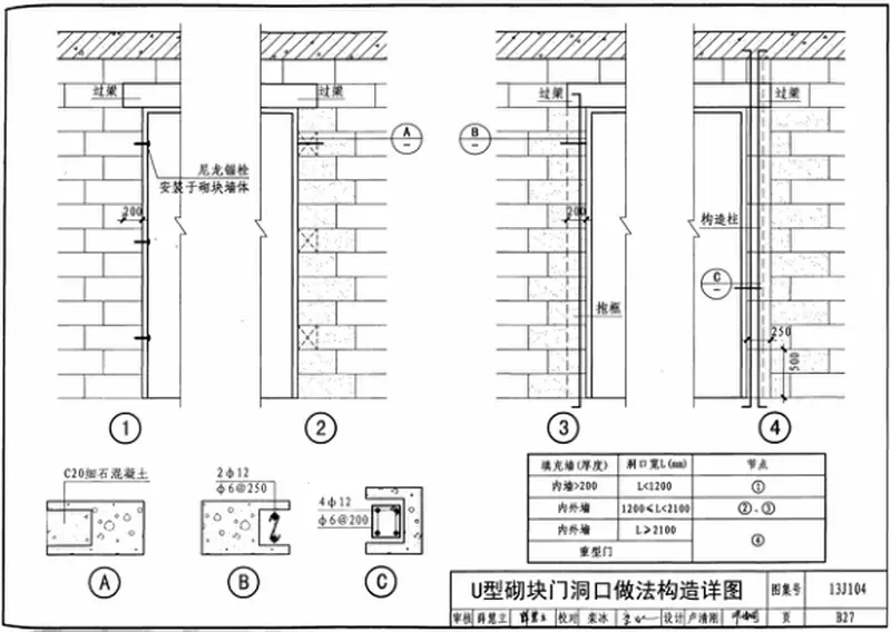 13J104蒸压加气混凝土砌块、板材构造 预览图