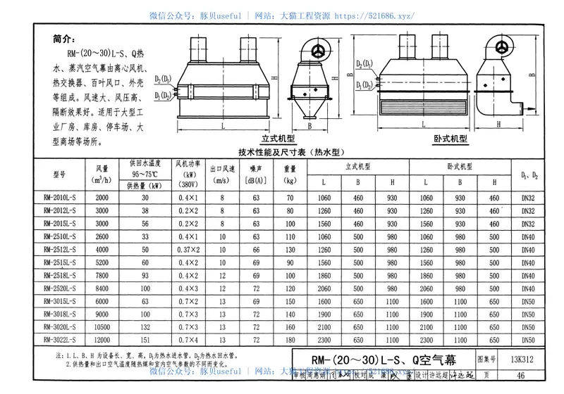 13K312空气幕选用与安装 预览图
