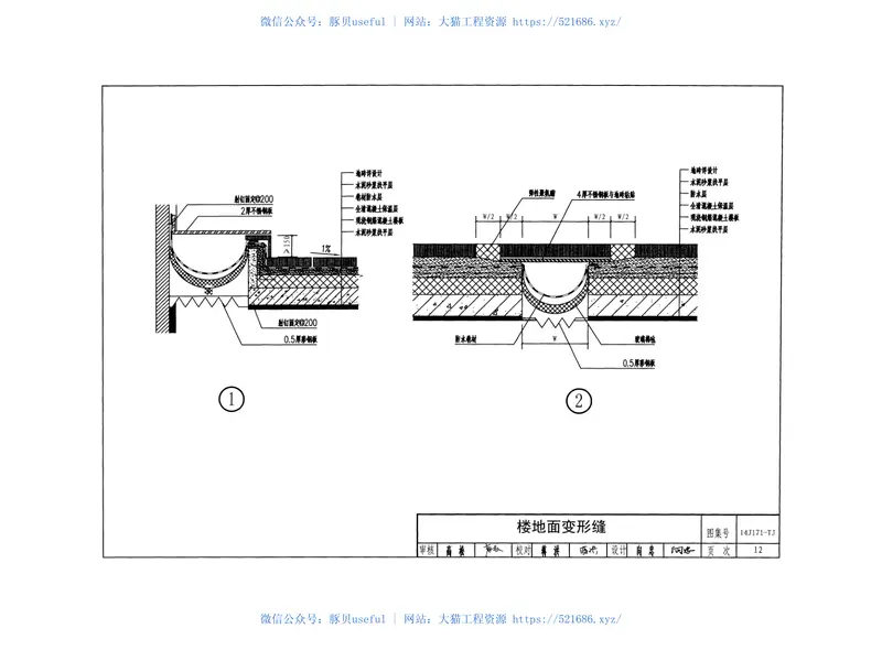 川14J171-TJ全轻混凝土楼地面保温隔热建筑构造 预览图