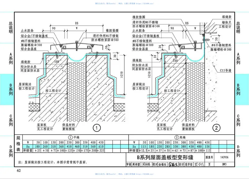 14J936变形缝建筑构造 预览图