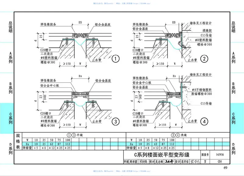 14J936变形缝建筑构造 预览图