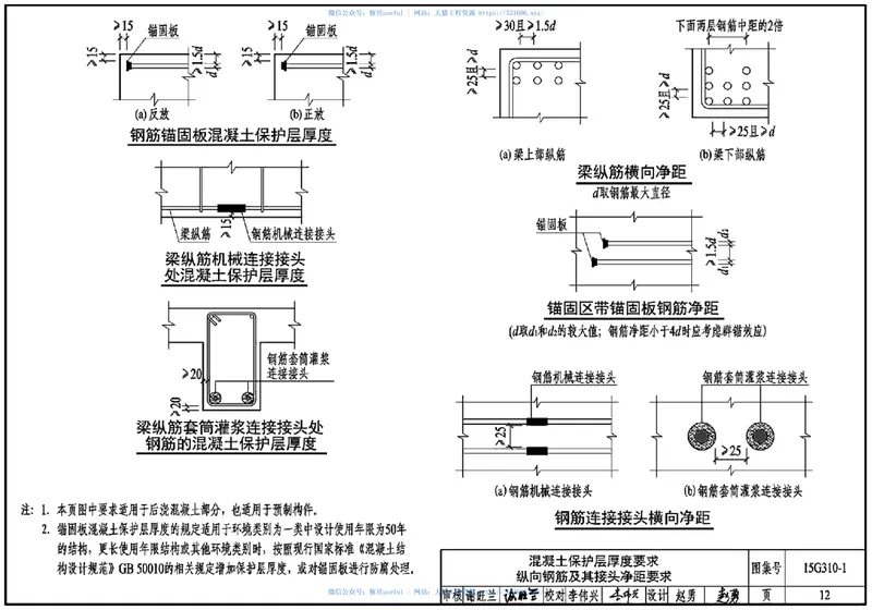 15G310-1装配式混凝土连接节点构造(楼盖和楼梯) 预览图